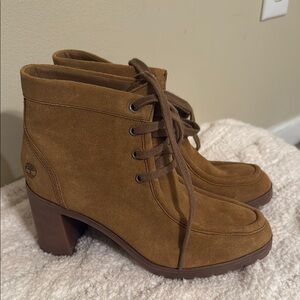 Timberland Women's Tan Suede Ankle Boots